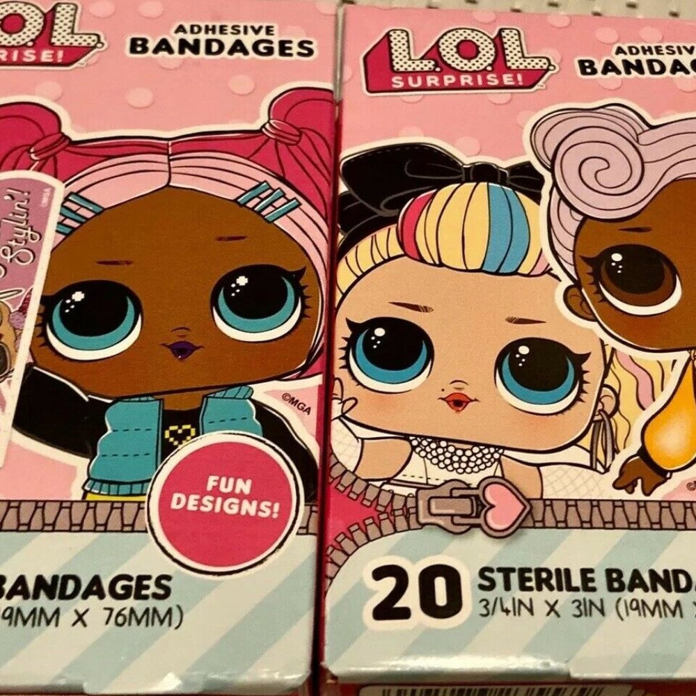 LOL Surprise Adhesive Bandages 2 Boxes NEW